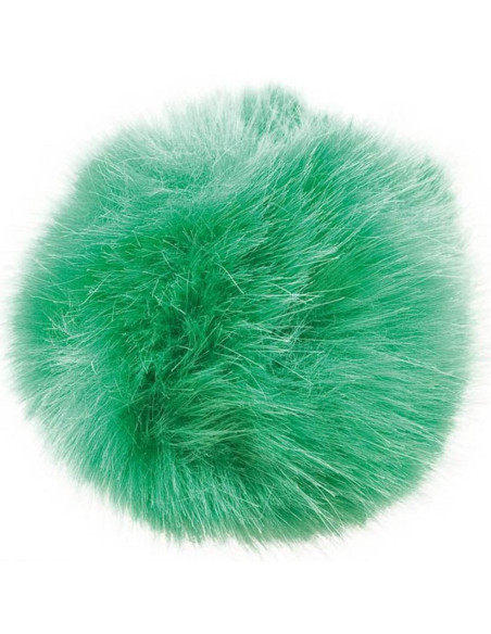 Imitatiebont pompon 10 cm - Groen