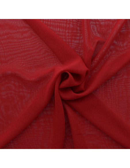 Mousselinestof - Rood