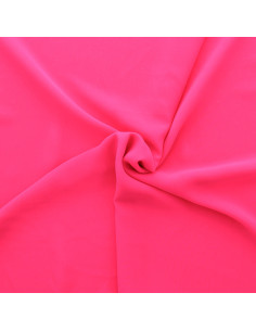 Mousseline stof - Fluorescerend roze