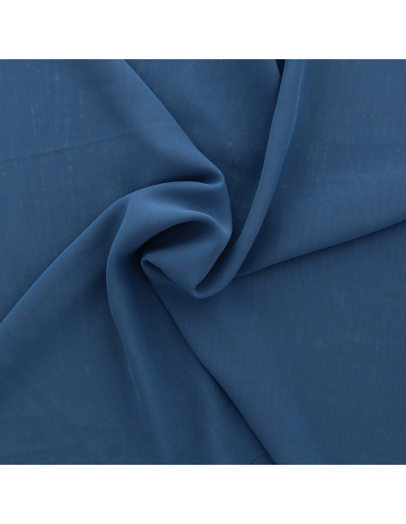 Mousseline stof - Blauwgrijs