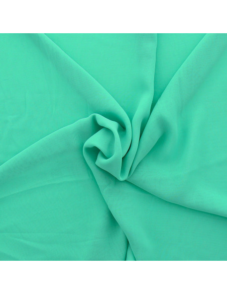 Mousseline stof - Mintgroen