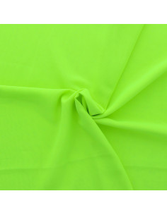 Mousseline stof - Fluorescerend geel