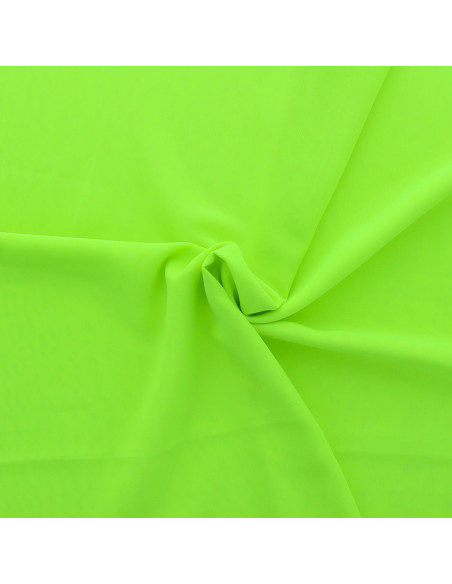 Mousseline stof - Fluorescerend geel