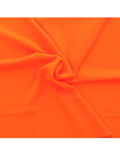 Fluorescerend oranje mousseline stof