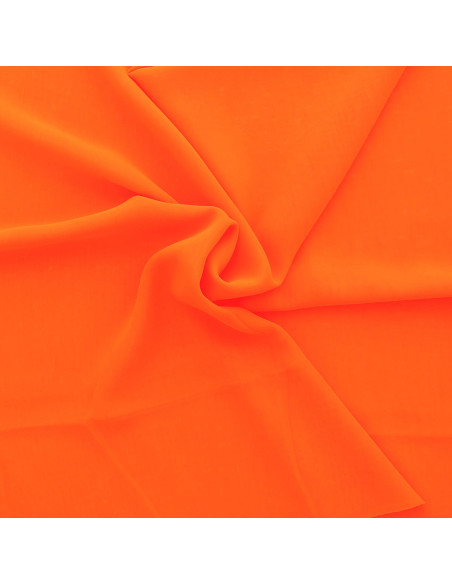 Fluorescerend oranje mousseline stof