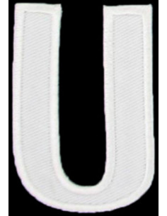Strijkembleem letter U