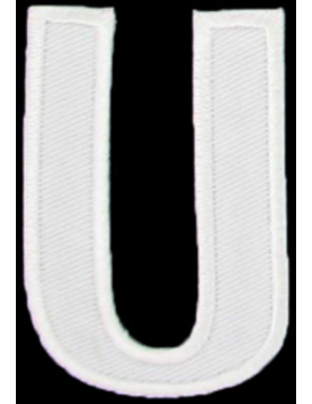Strijkembleem letter U