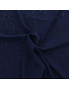 Mousseline stof - Marineblauw