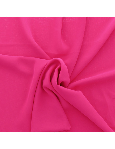 Mousseline stof - Fuchsia