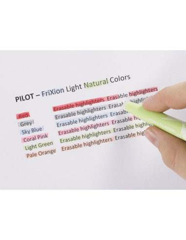 Set van 3 uitwisbare markeerstiften Pilot FriXion Light - Roze, geel en oranje