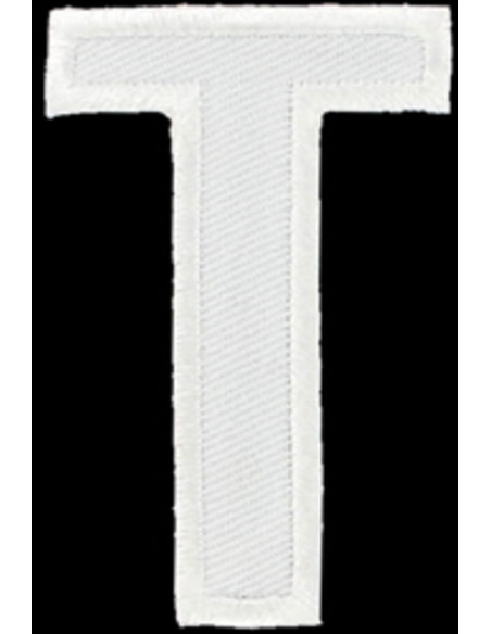 Strijkembleem letter T