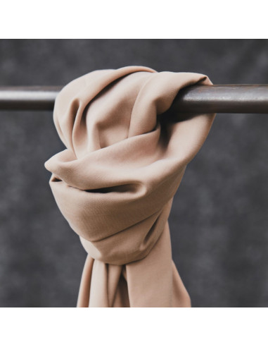 Tencel stof Smooth Drape Twill - Zandkleurig