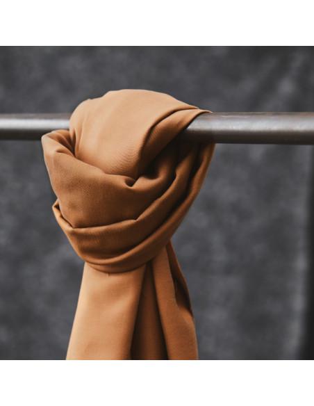 Tencel stof Smooth Drape Twill - Mosterd