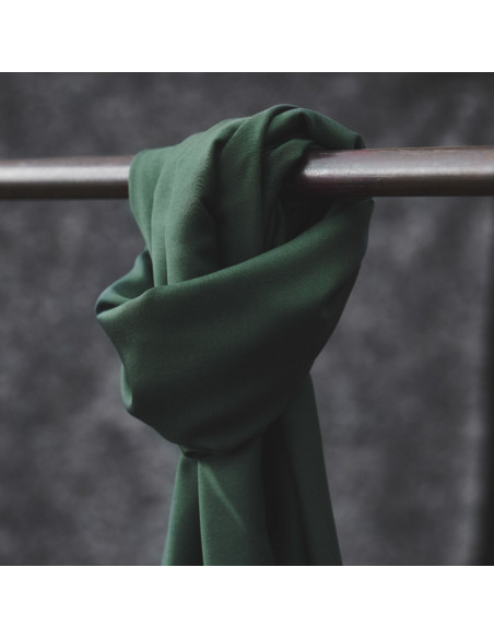 Tencel stof Smooth Drape Twill - Donkergroen