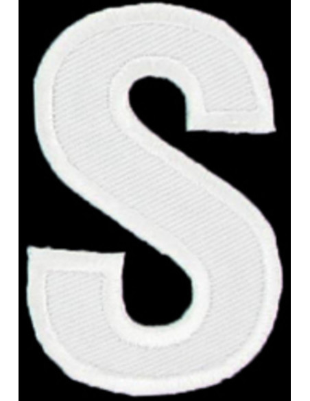 Strijkembleem letter S