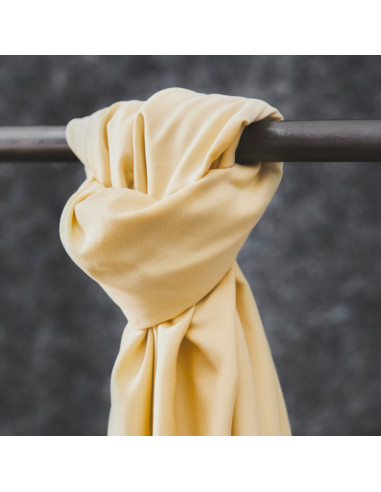 Tencel stof Smooth Drape Twill - Zacht geel
