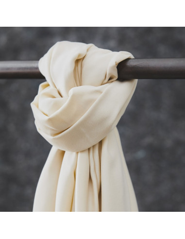Tencel stof Smooth Drape Twill - Ecru