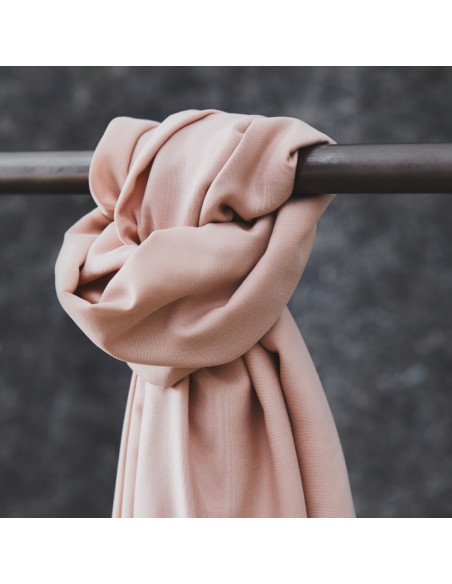 Tencel stof Smooth Drape Twill - Poederroze