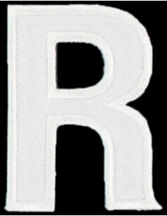 Strijkembleem letter R