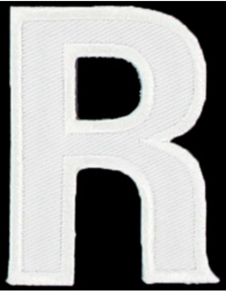 Strijkembleem letter R
