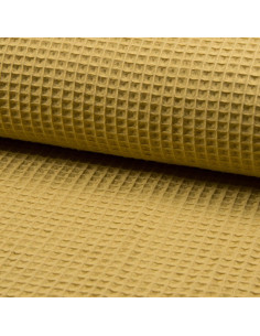 Wafeldoek theedoek - Oud goud