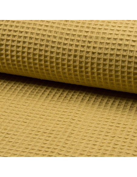 Wafeldoek theedoek - Oud goud