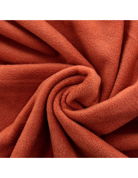 Fleece stof - Terracotta