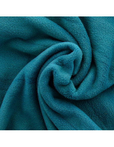 Fleece stof - Eendblauw