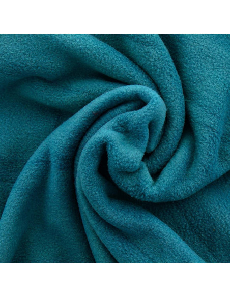 Fleece stof - Eendblauw