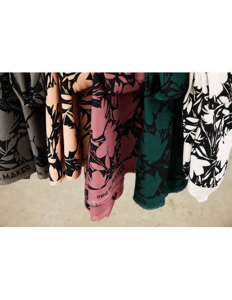 Leia viscose crêpe stof - Ecru