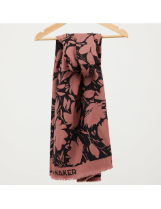 Viscose crêpe stof Leia - Rozenhout