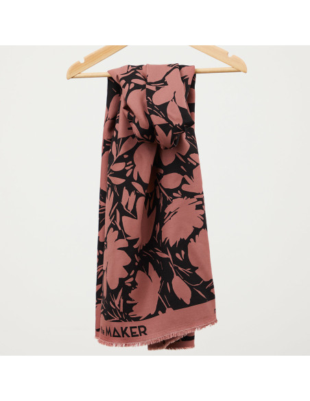 Viscose crêpe stof Leia - Rozenhout
