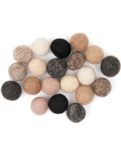 Vilten ballen - Natuurlijke mix