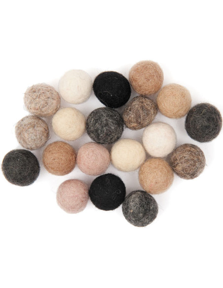 Vilten ballen - Natuurlijke mix