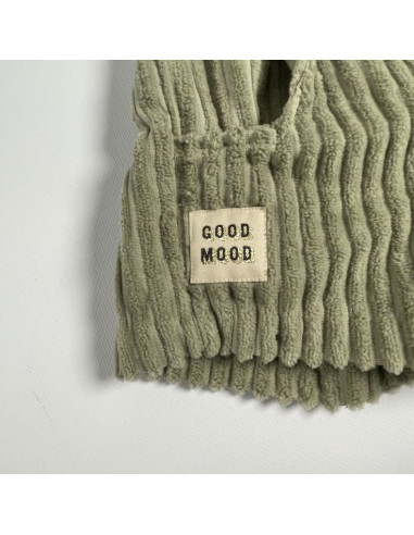 Set van 5 geweven labels - Good Mood