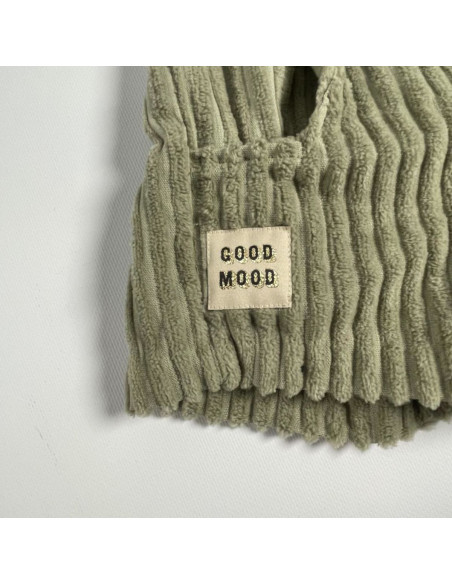 Set van 5 geweven labels - Good Mood