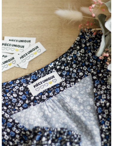 Set van 6 labels om op te naaien - Uniek stuk
