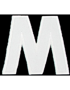 Strijkembleem letter M of W