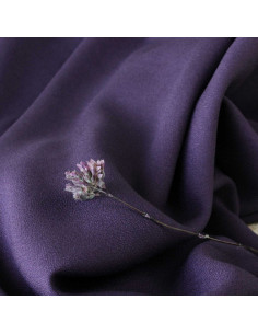 Paarse viscose crêpe stof - Églantine & Zoé