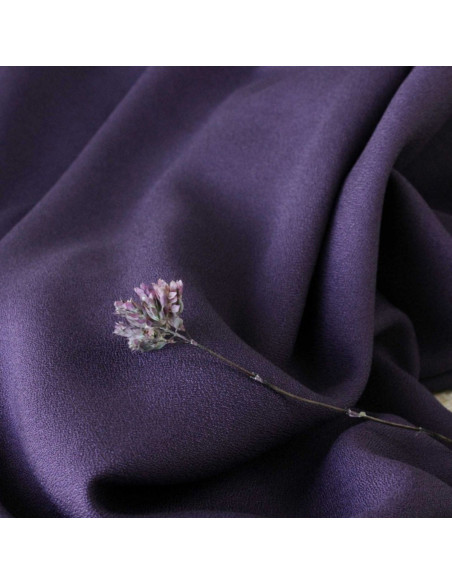 Paarse viscose crêpe stof - Églantine & Zoé