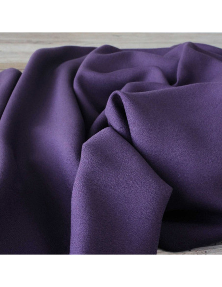Paarse viscose crêpe stof - Églantine & Zoé