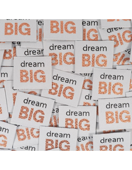 Set van 5 geweven labels - Dream Big