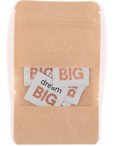 Set van 5 geweven labels - Dream Big