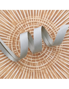 Satijn biais - Lichtgrijs