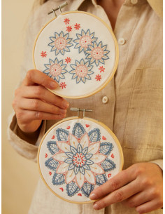 Duo borduurset - Bloemen van de dageraad