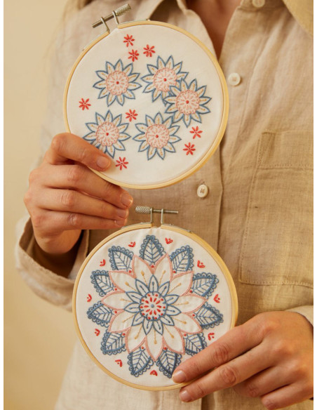 Duo borduurset - Bloemen van de dageraad