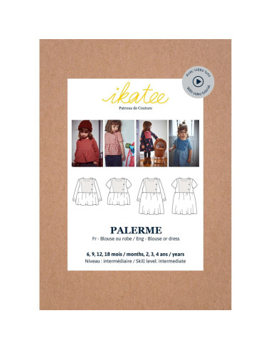 Patroon voor blouse of jurk Palerme - Ikatee