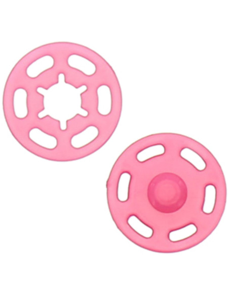 Plastic drukknoop - Fuchsia
