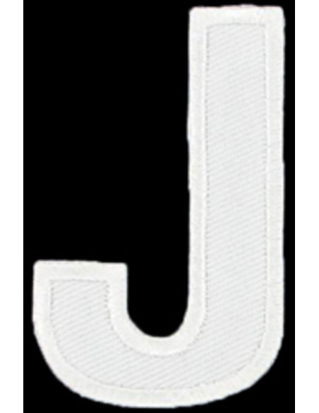 Strijkembleem letter J