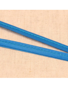 Satijnen paspel - Staalblauw